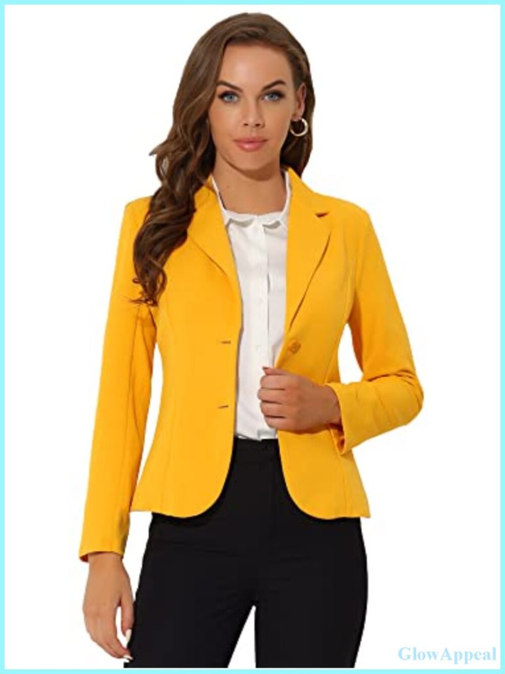 Women's Work Office Blazer Long Sleeve Notch Lapel Stretch Jacket
